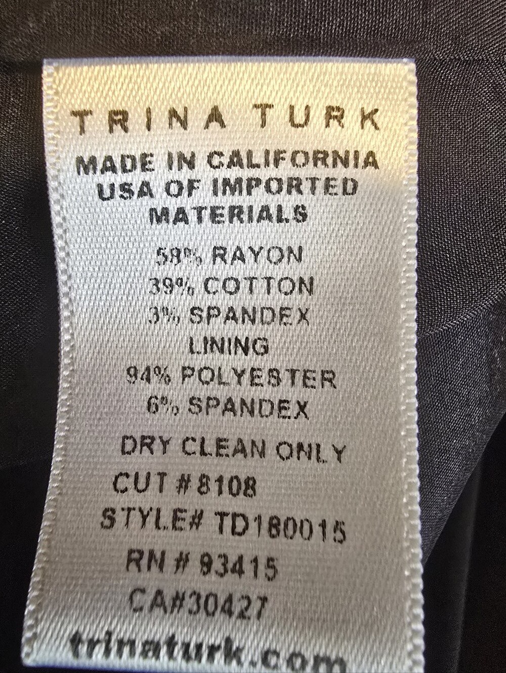 Trina Turk Black Sheath Dress with Multicolor Dot Print - Picture 4 of 4